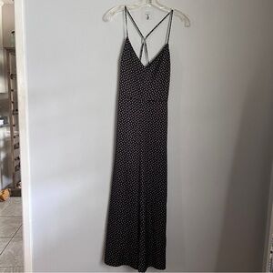 Abercrombie & Fitch Cami Jumpsuit Black with Flowers Size XS NWT